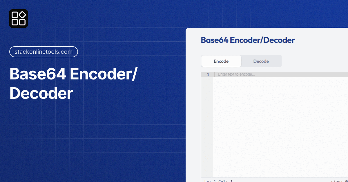Base64 Encoder/Decoder - Stack Online Tools