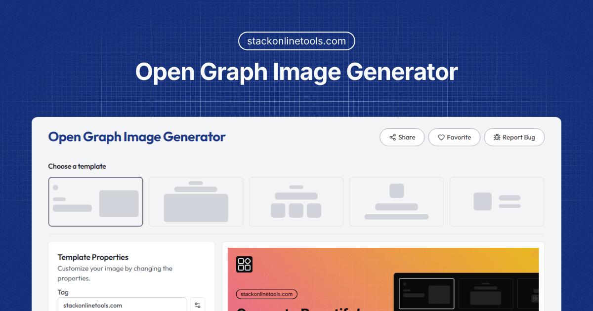 OG Image Generator – Create Open Graph Images Online