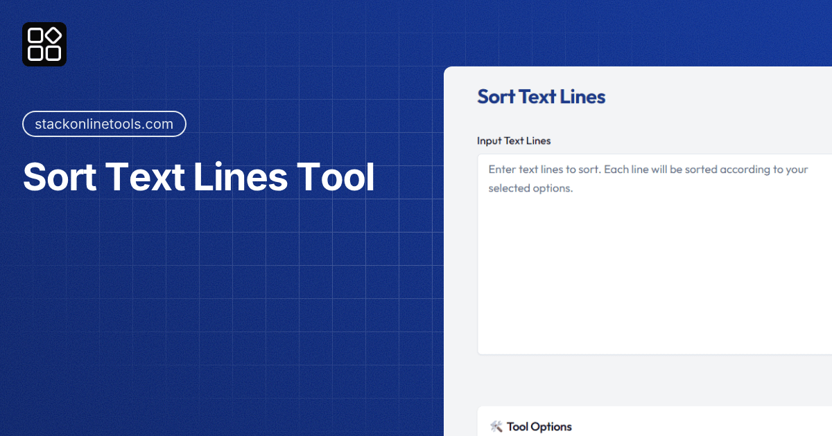 Sort Text Lines - Organize and Sort Text Tool